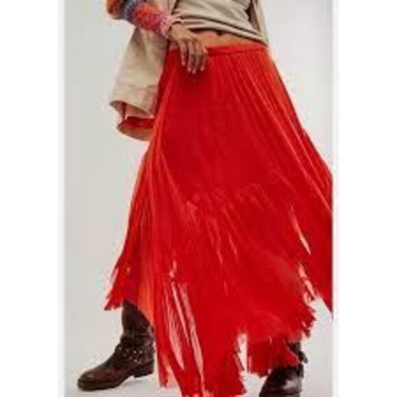 Free People FP One Clover Skirt- orange - Picture 1 of 6